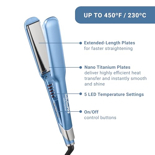 1½″ Ultra-Sleek Straightening Iron for Smoother, Effortless Shine