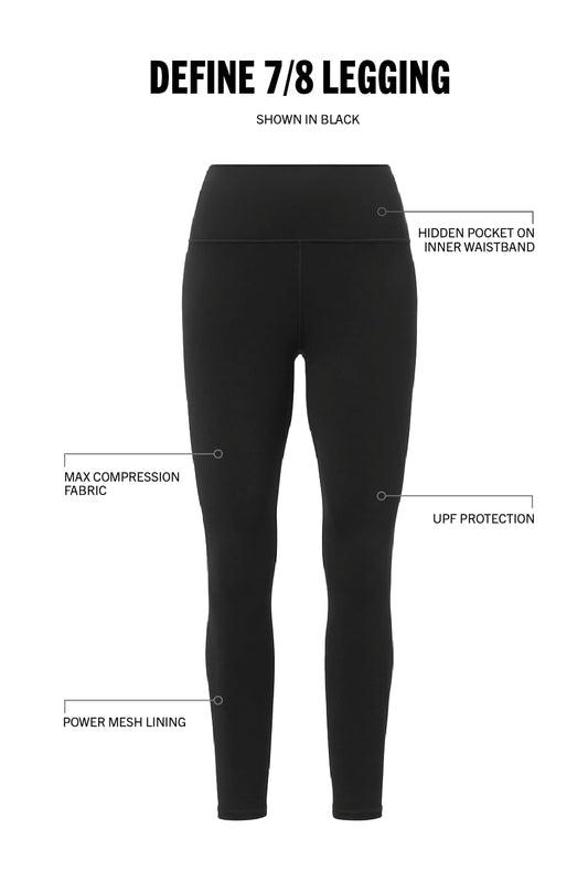Fabletics Women's Define PowerHold® Define PowerHold 7/8 Legging for Sculpted Confidence & Daily Motion
