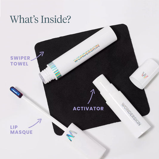 Wonderskin “Sweetheart” Peel & Reveal Lip Stain Kit Waterproof & Kiss-Proof (Whimsical)