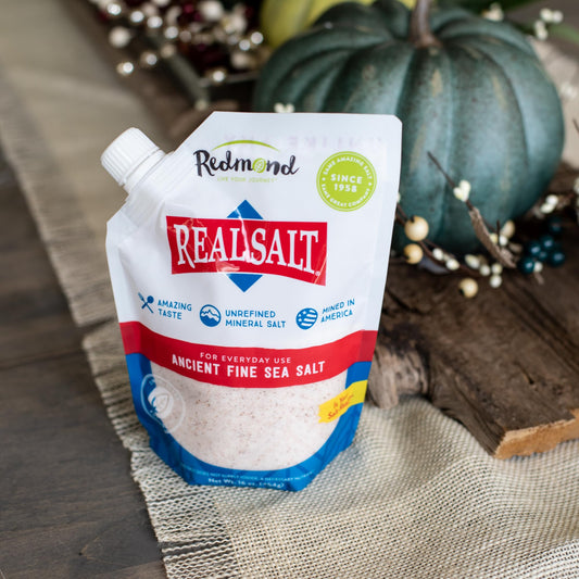 Redmond Real Salt - Ancient Fine Sea Salt, Unrefined Mineral Salt