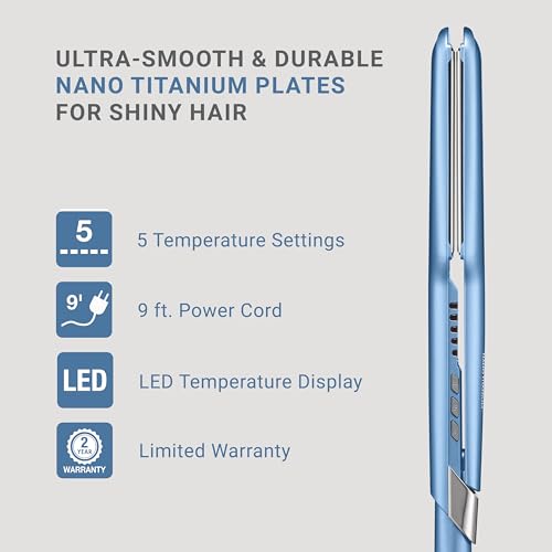 1½″ Ultra-Sleek Straightening Iron for Smoother, Effortless Shine