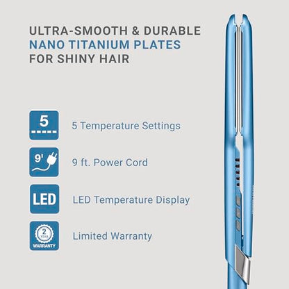 1½″ Ultra-Sleek Straightening Iron for Smoother, Effortless Shine