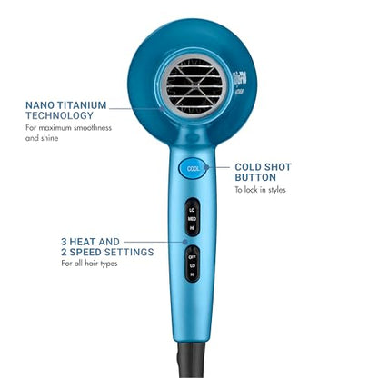 2000-Watt Nano Titanium Dryer for Effortless, Healthy-Looking Drying