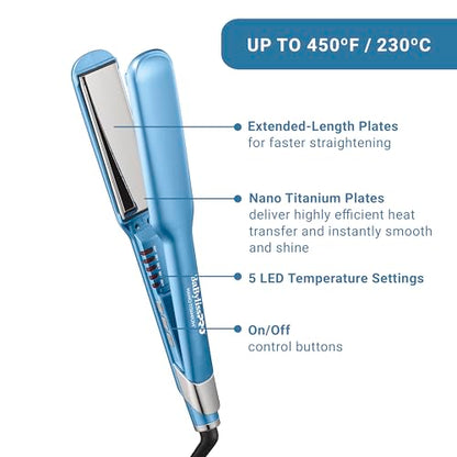 1½″ Ultra-Sleek Straightening Iron for Smoother, Effortless Shine