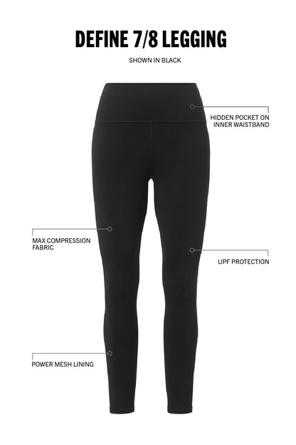 Fabletics Women's Define PowerHold® Define PowerHold 7/8 Legging for Sculpted Confidence & Daily Motion