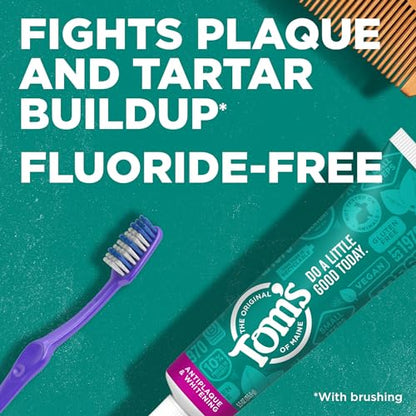 Tom’s of Maine Fluoride-Free Antiplaque & Whitening Toothpaste