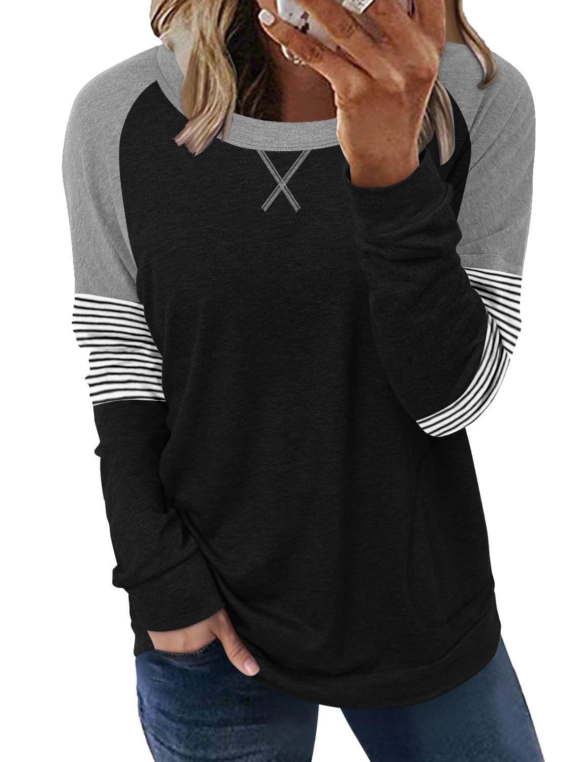 ONLYSHE Women's Casual Loose Fitting Tunic Top