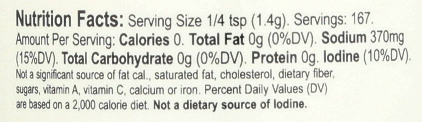 Redmond - Real Salt Seasoning, Natural Unrefined Gluten Free