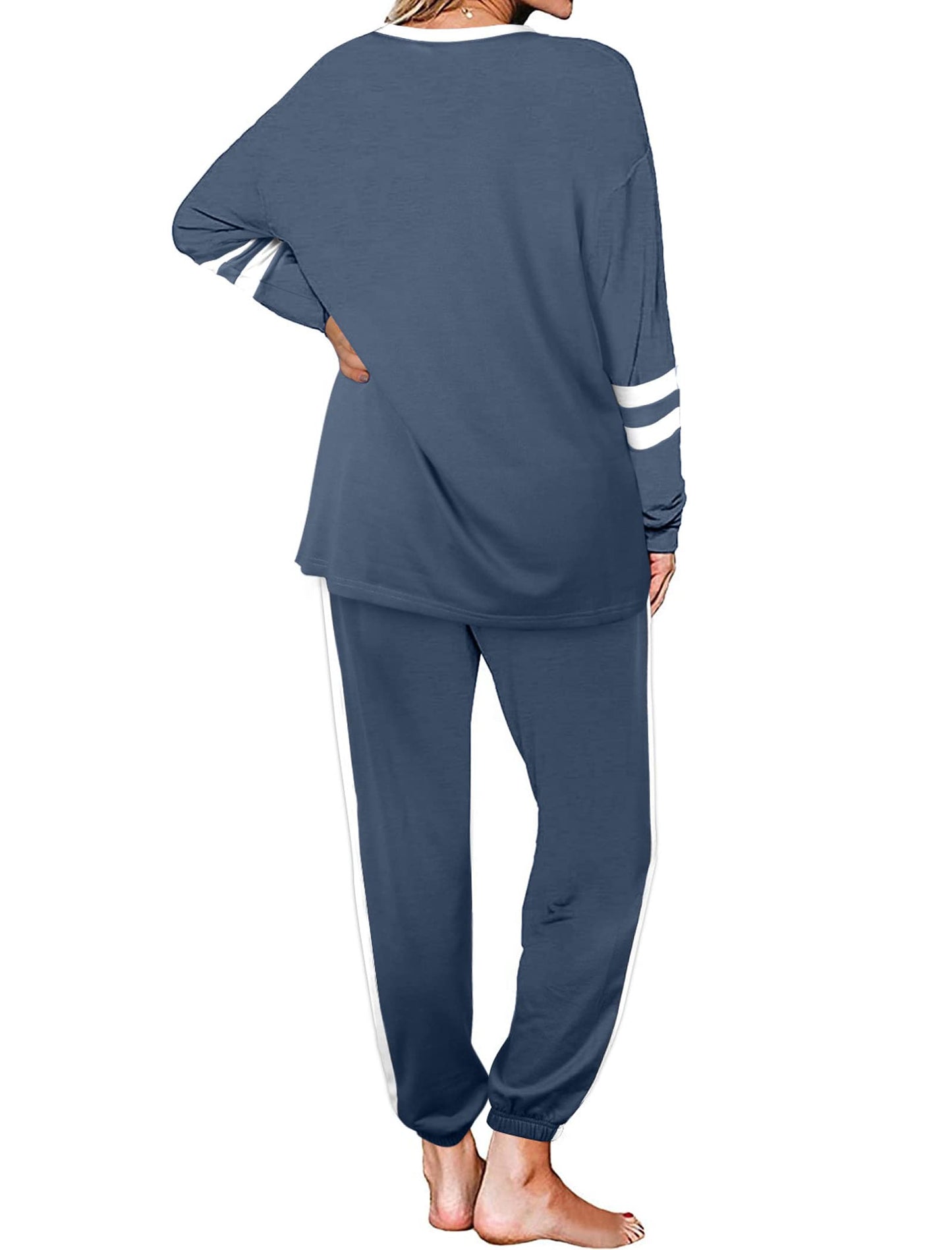Aloodor Color-Block Two-Piece Sweatsuit