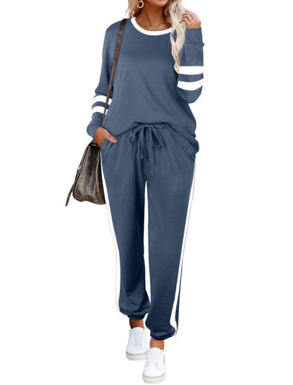 Aloodor Color-Block Two-Piece Sweatsuit