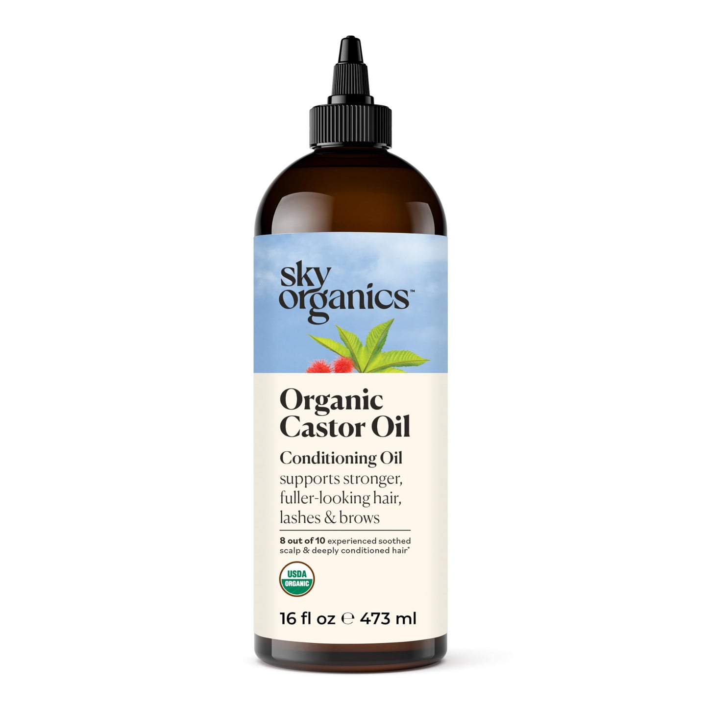 Nourish from Root to Radiant Tip with Sky Organics Castor Oil