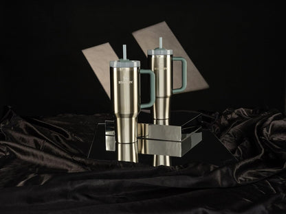 Stanley Tumbler with Handle and Straw 30 oz | Flowstate 3-Position Lid | Insulated Stainless Steel Cup