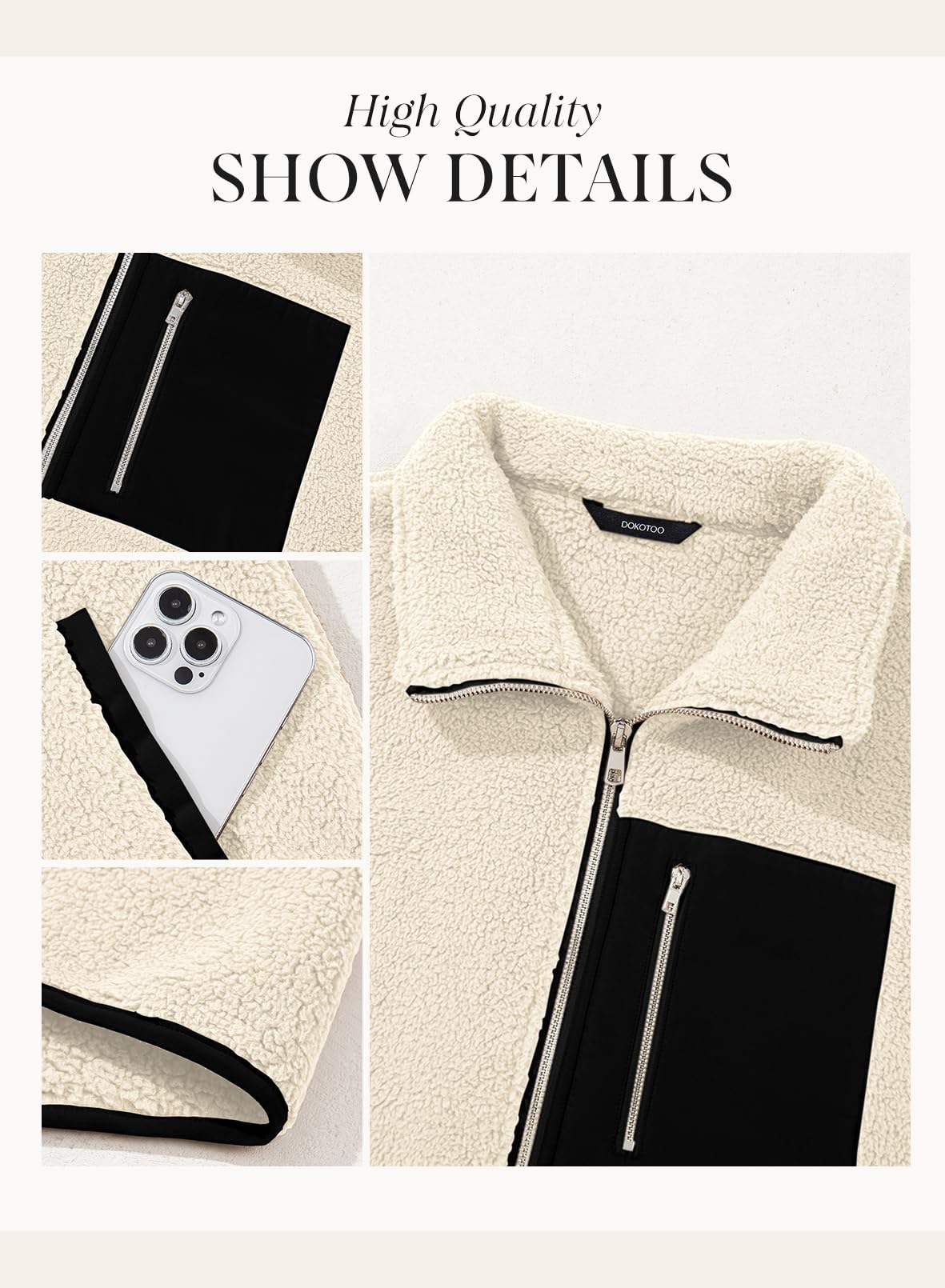 Dokotoo Fleece Vest for Women 2025