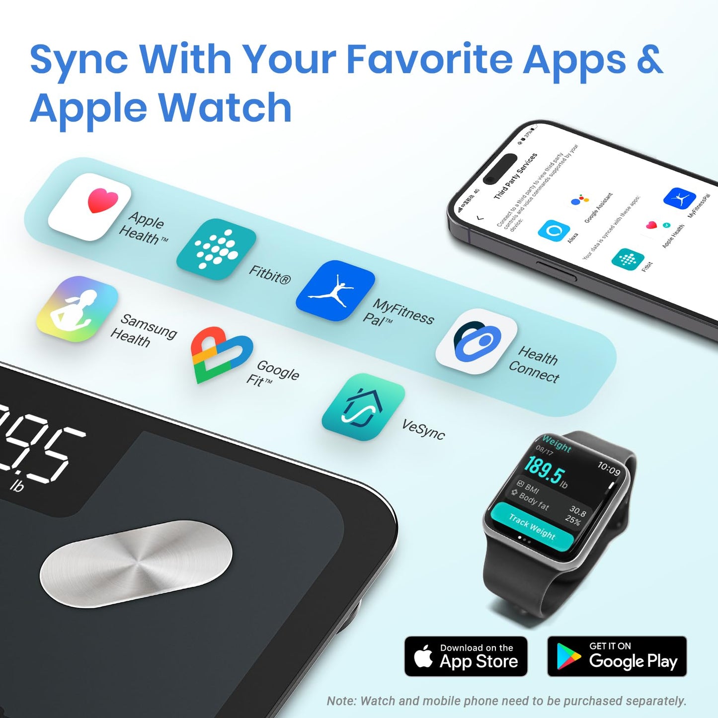 Smart Scale for Mindful Wellness & Gentle Tracking