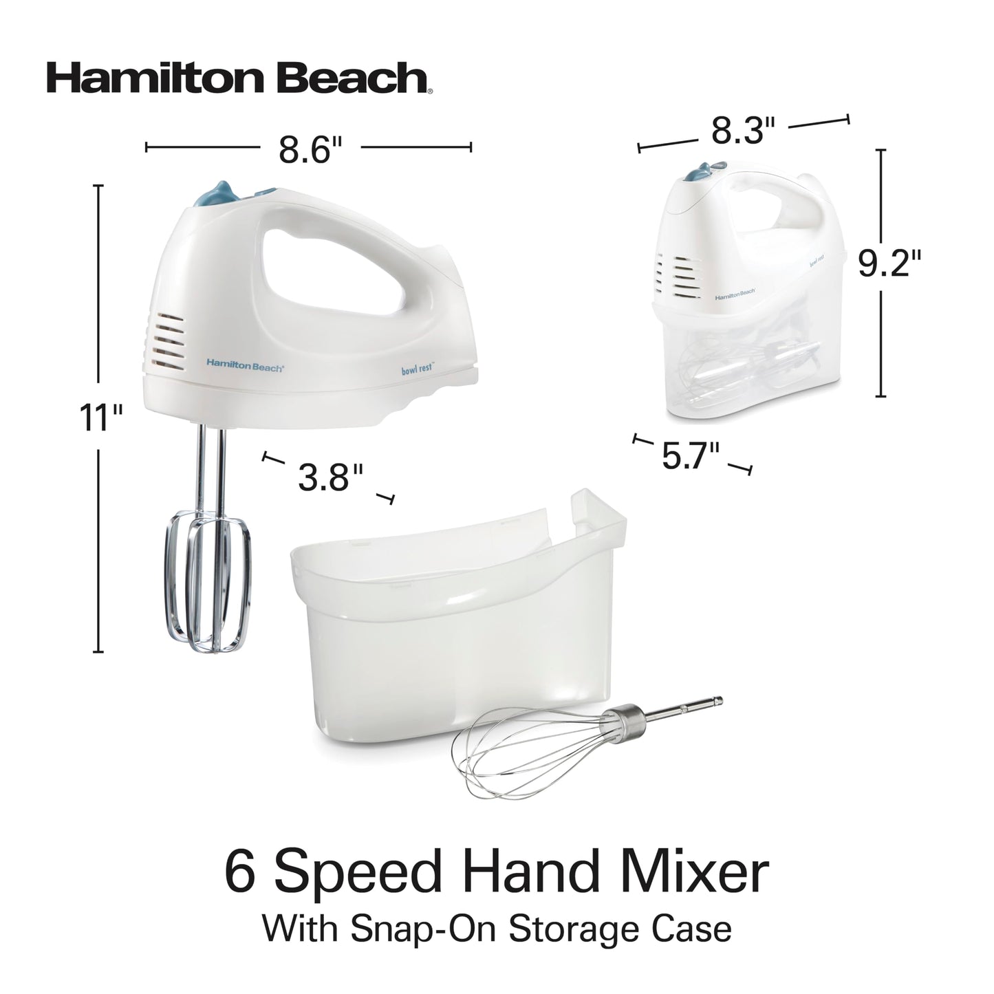 Hamilton Beach 6-Speed Electric Hand Mixer with Whisk