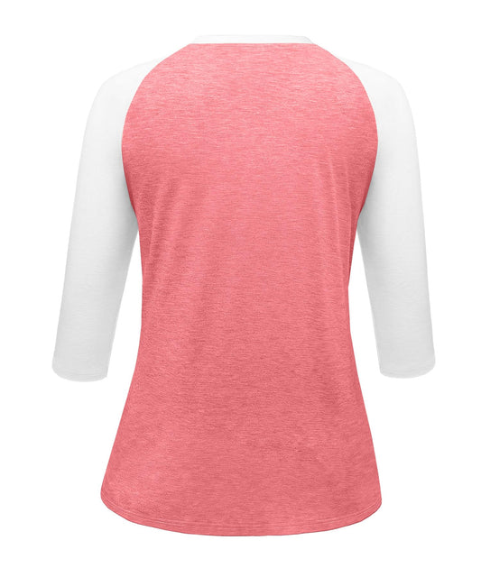 Heymiss Tops for Women Dressy Casual 3/4 Sleeve Tunic