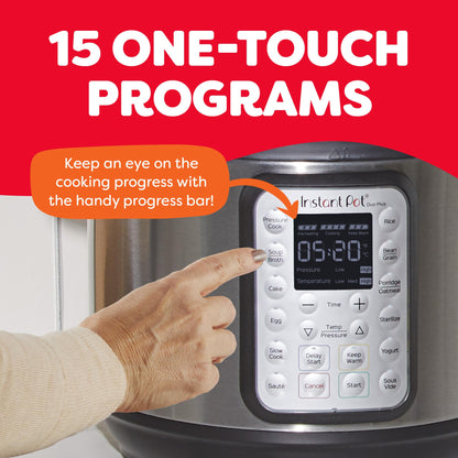 Instant Pot Duo Plus 9-in-1 Multicooker for Effortless, Healthy Meals, 6 Qt