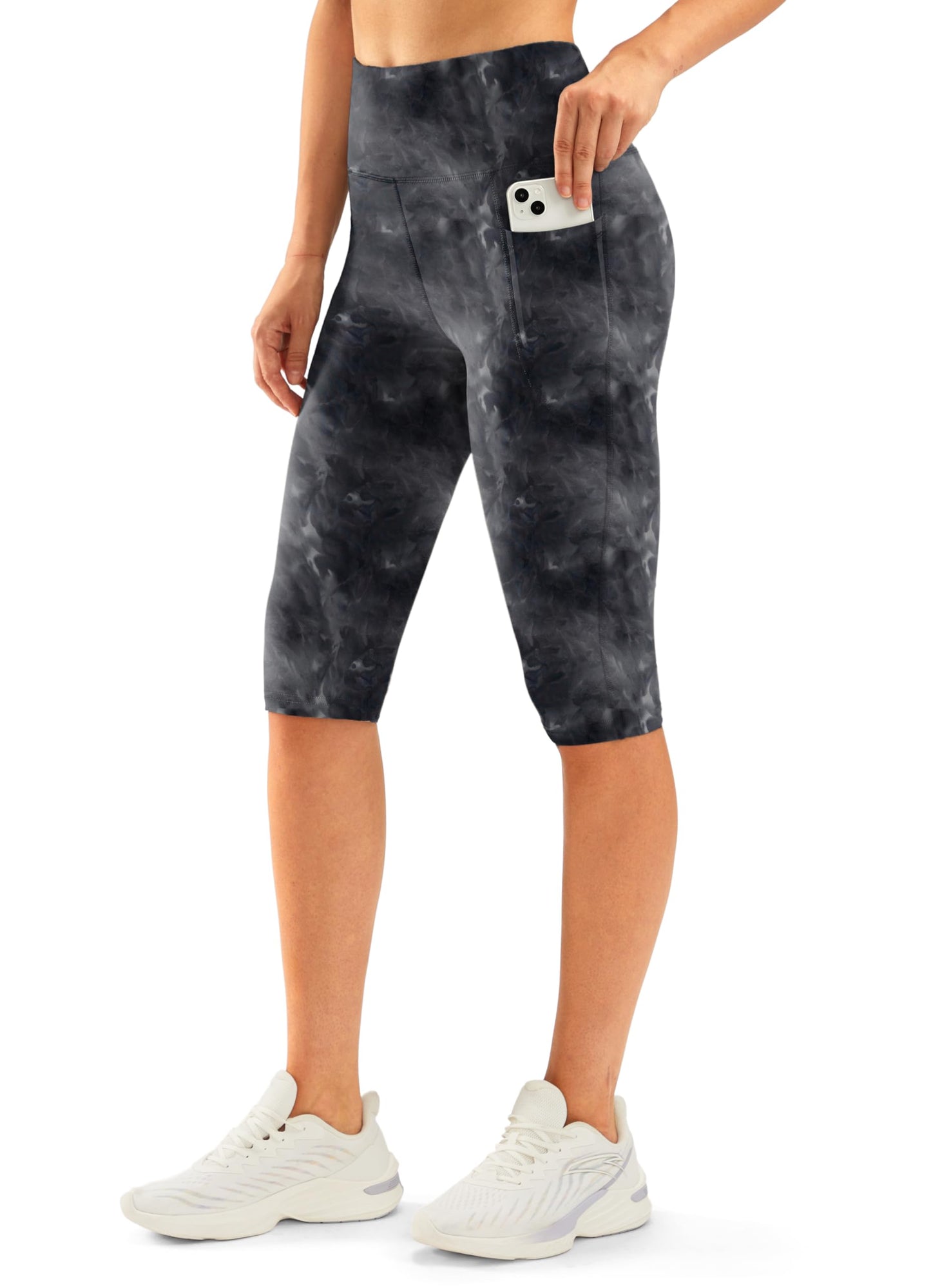 Santiny Knee-Length Capri Leggings