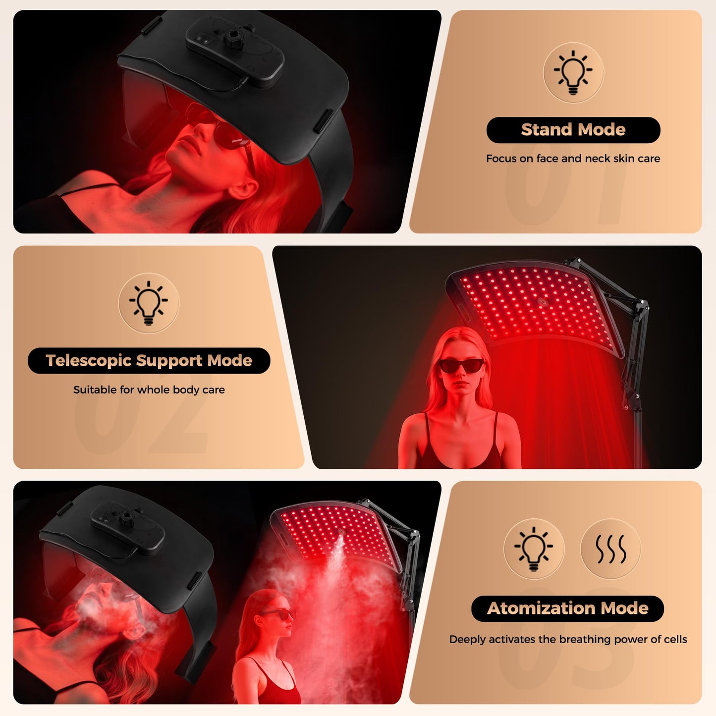 Full-Body Light Panel for Whole-Self Renewal