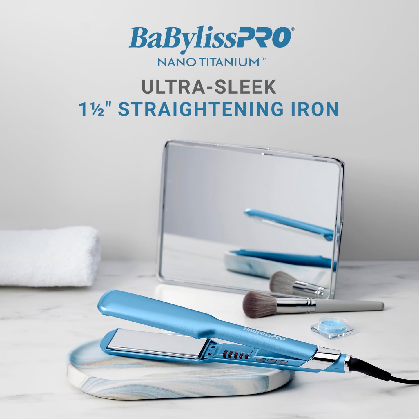 1½″ Ultra-Sleek Straightening Iron for Smoother, Effortless Shine
