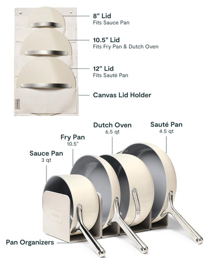 Caraway 12-Piece Non-Toxic Ceramic Cookware Set