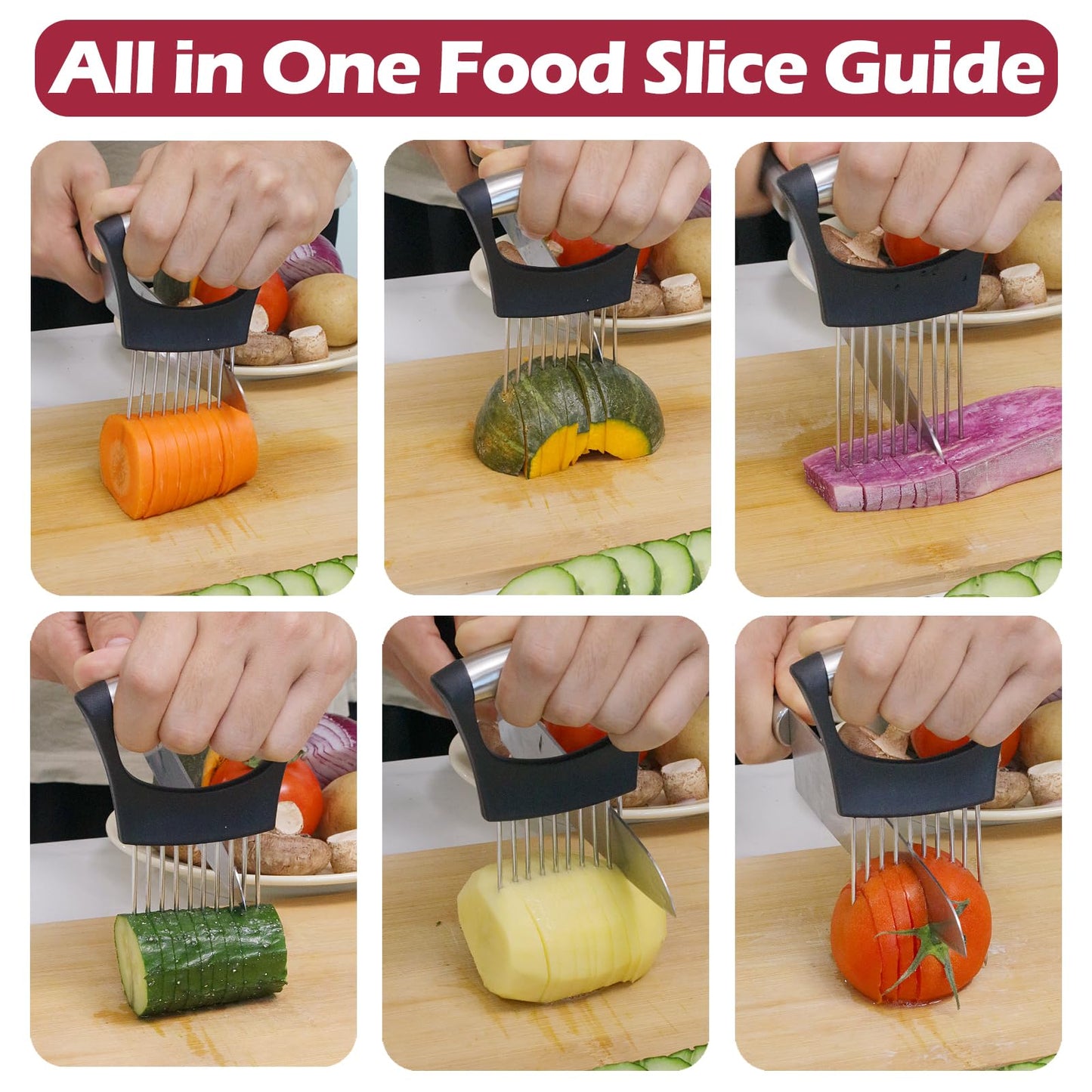 Precision Onion & Vegetable Slicing Holder