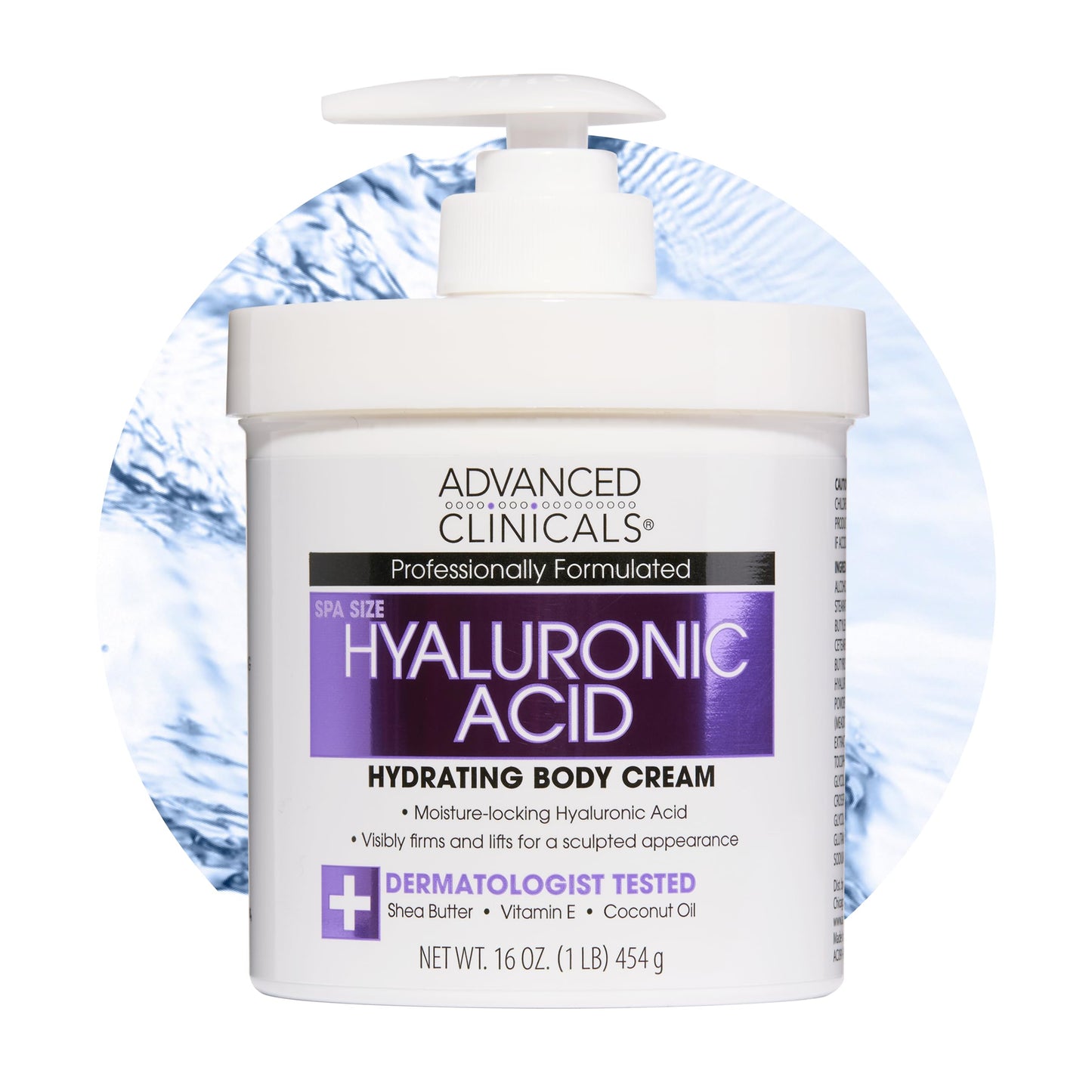 Advanced Clinicals Hyaluronic Acid Moisturizer Body Cream