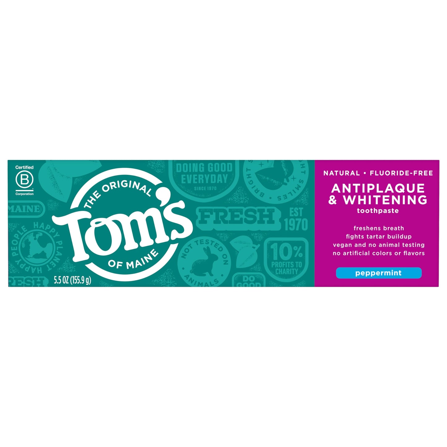 Tom’s of Maine Fluoride-Free Antiplaque & Whitening Toothpaste