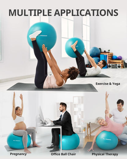 Trideer Yoga Ball Exercise Ball