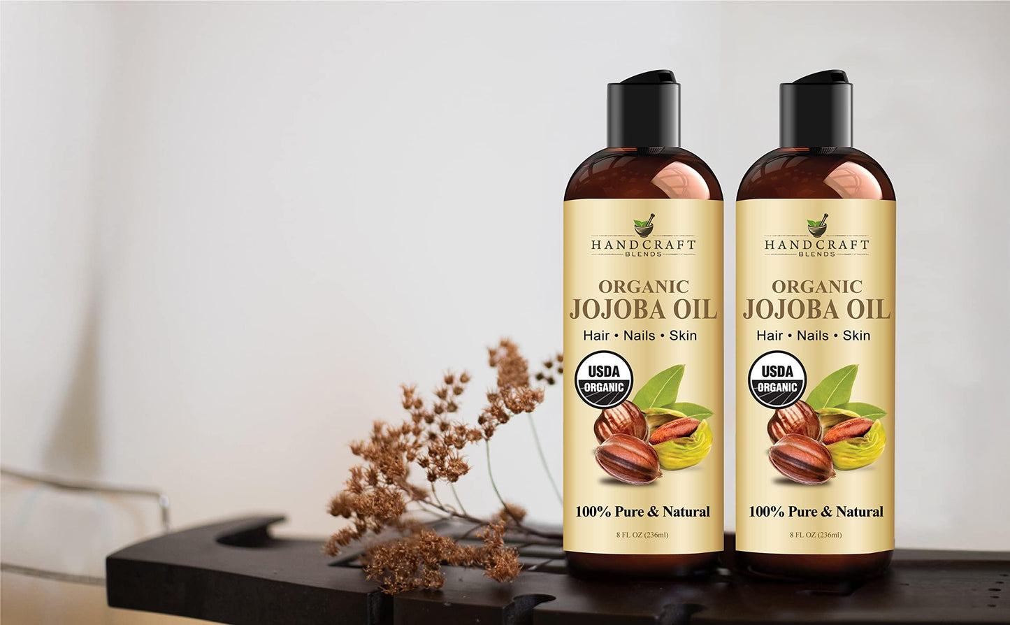 Organic Jojoba Oil for Radiant Skin & Silky Hair