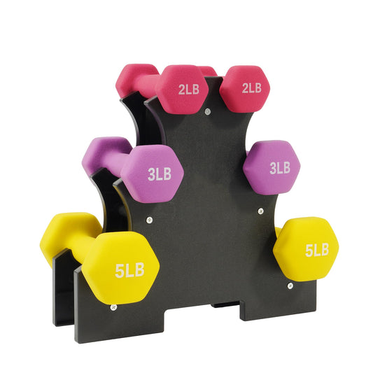 Neoprene Dumbbell Set with Stand