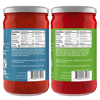 Primal Kitchen Tomato Pasta Sauce 2-Pack, No Added Sugar