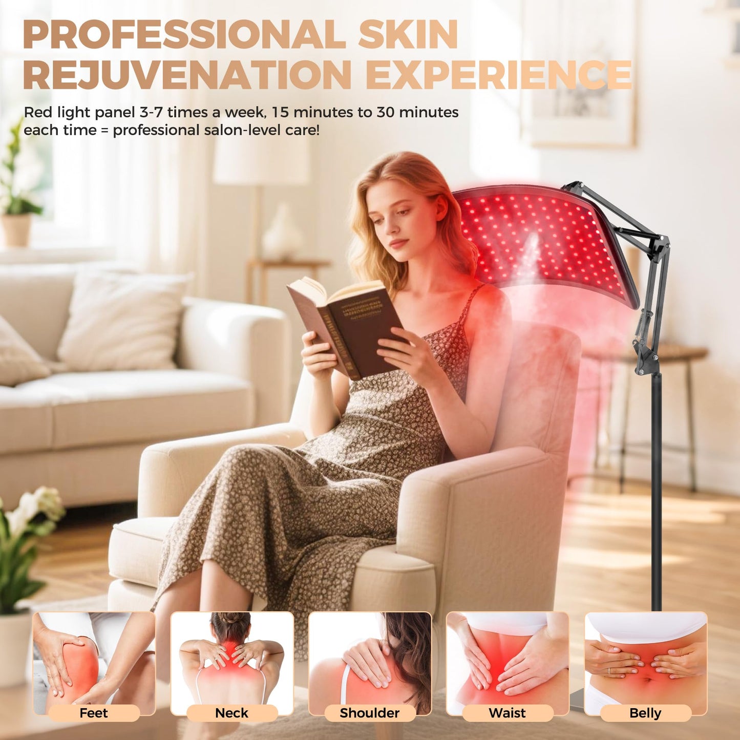 Full-Body Light Panel for Whole-Self Renewal