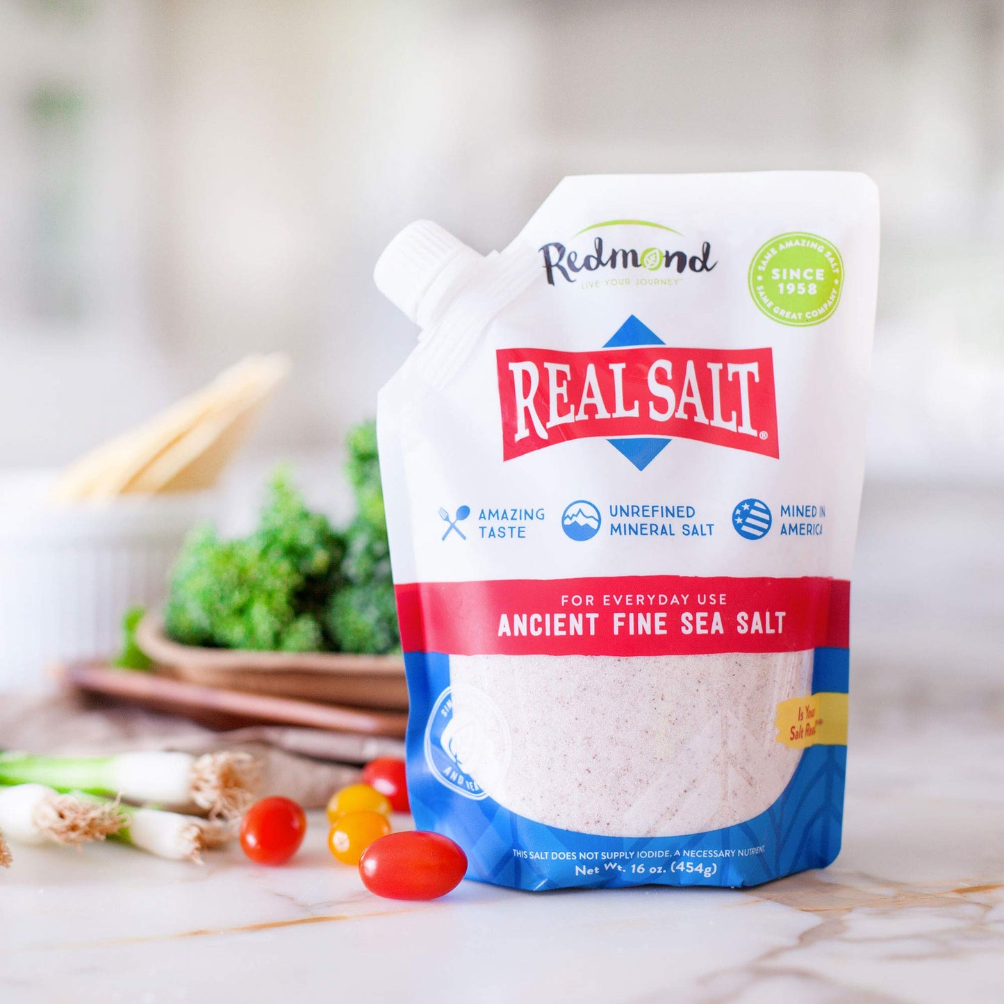 Redmond Real Salt - Ancient Fine Sea Salt, Unrefined Mineral Salt