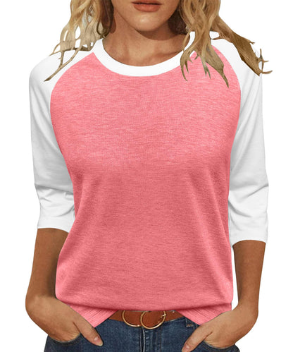 Heymiss Tops for Women Dressy Casual 3/4 Sleeve Tunic