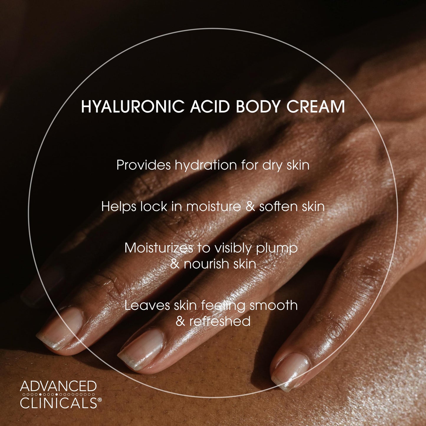 Advanced Clinicals Hyaluronic Acid Moisturizer Body Cream