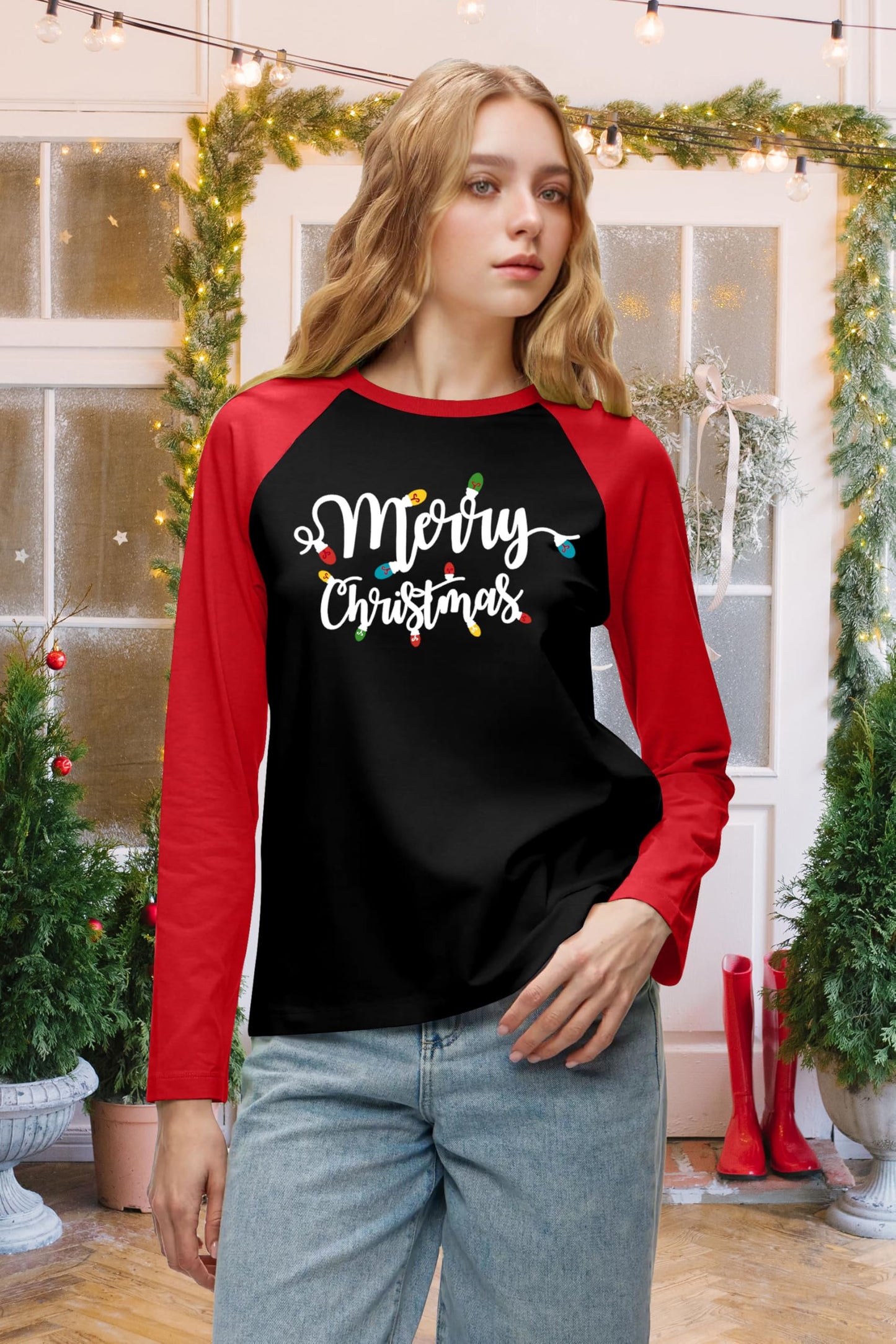 ELDPS Christmas Shirts for Women