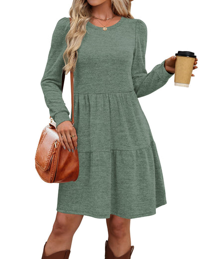 OFEEFAN Sweater Dresses for Women Long Sleeve