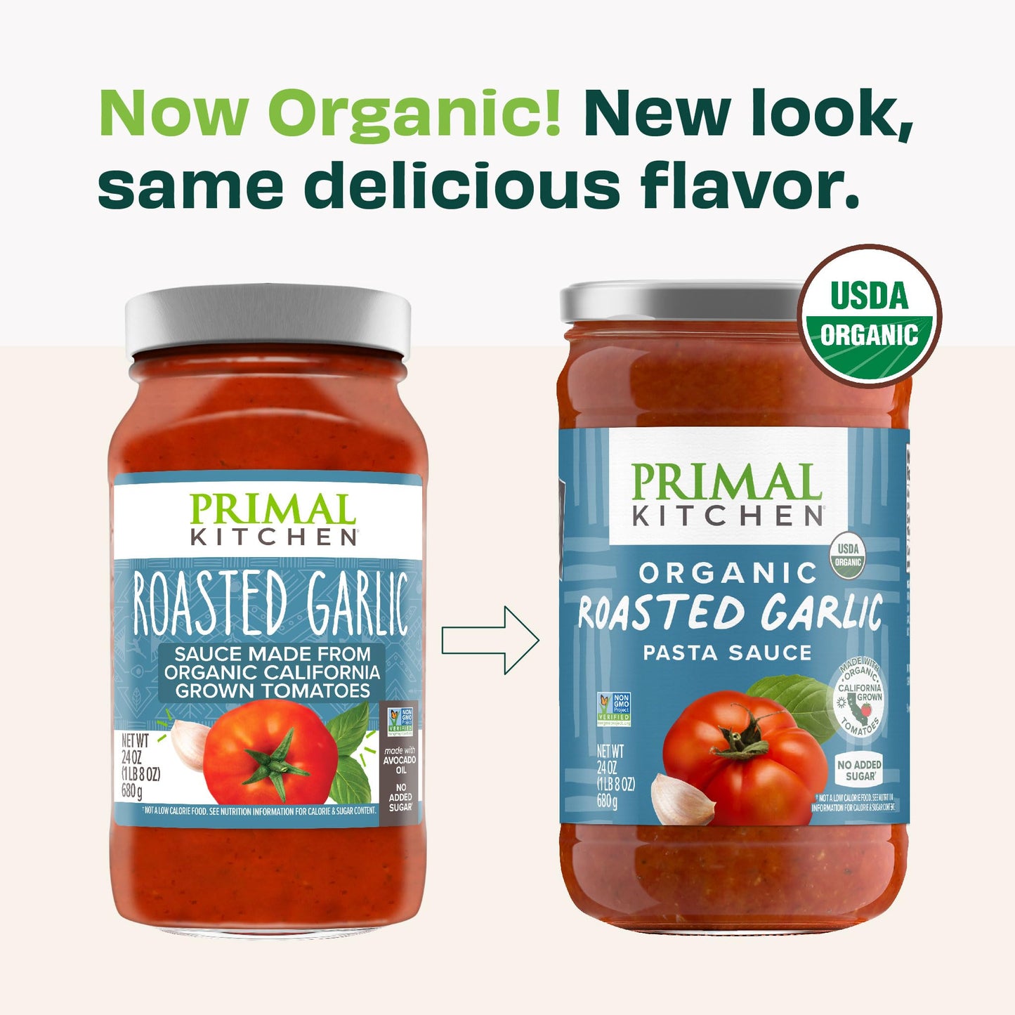 Primal Kitchen Tomato Pasta Sauce 2-Pack, No Added Sugar