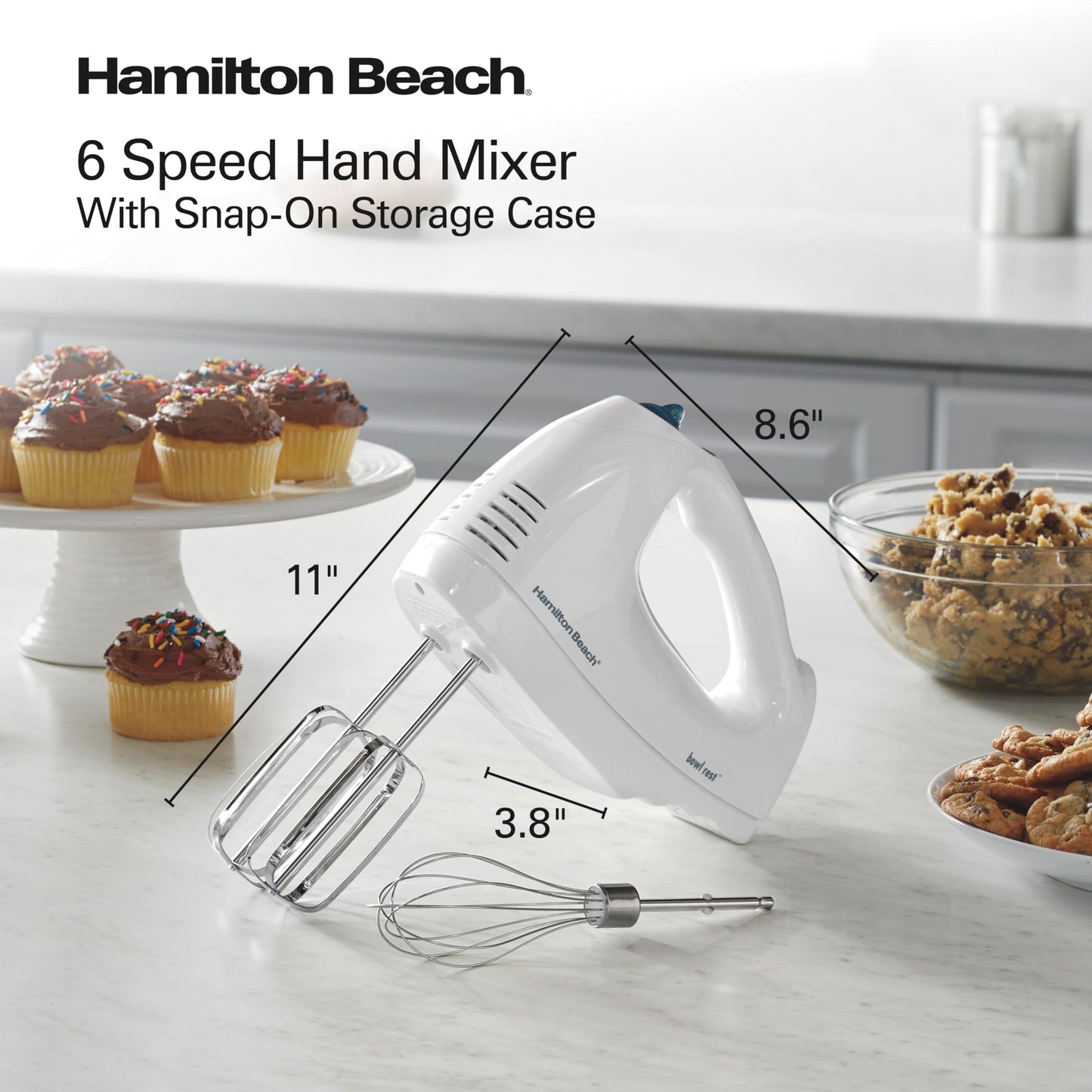 Hamilton Beach 6-Speed Electric Hand Mixer with Whisk