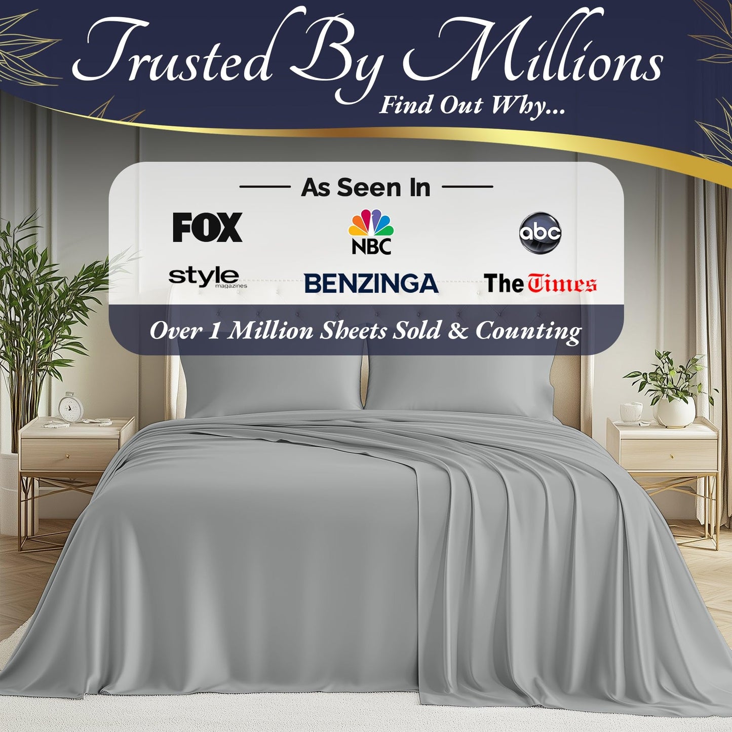 DECOLURE 100% Viscose Derived from Bamboo Sheets