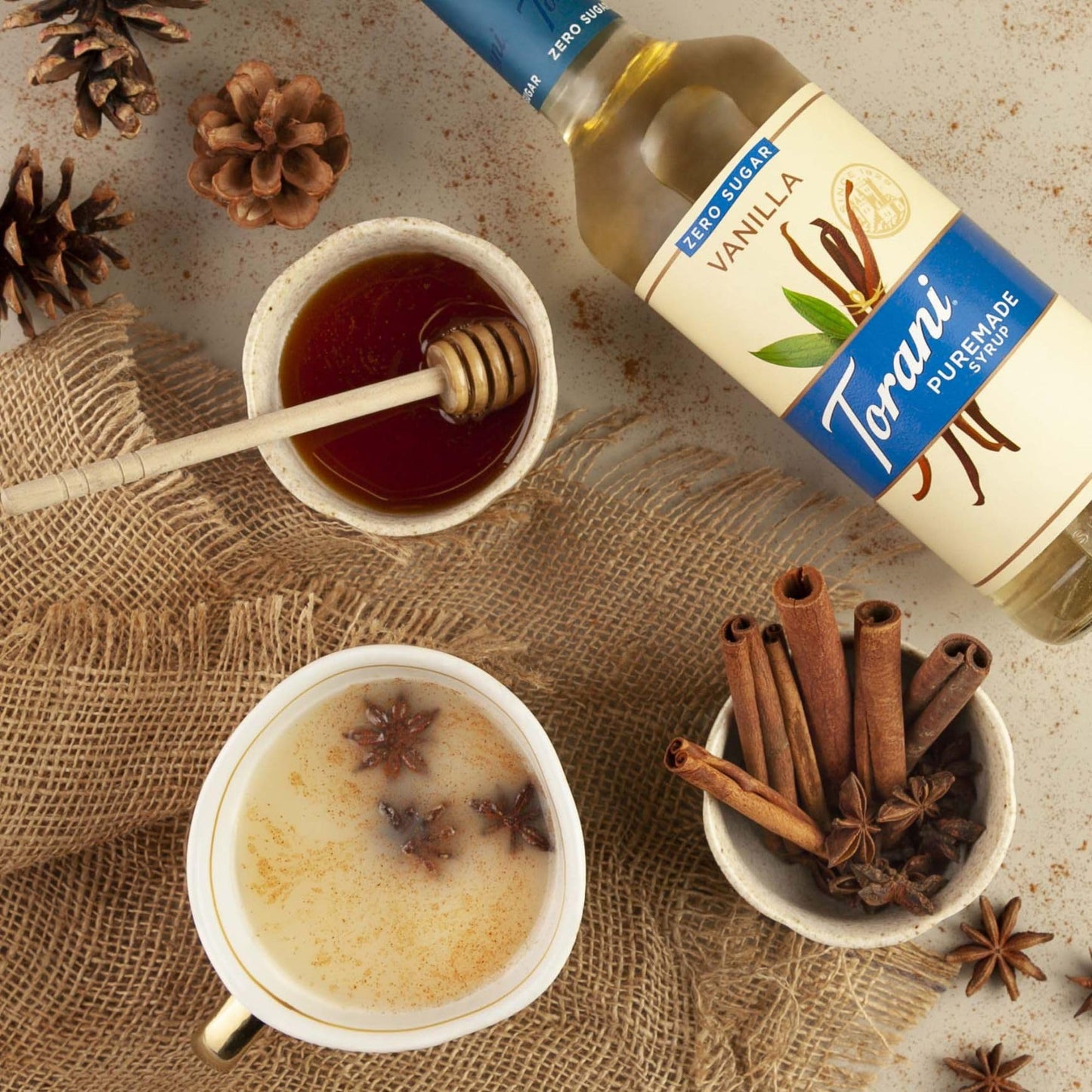 Torani Puremade Zero Sugar Syrup, Caramel