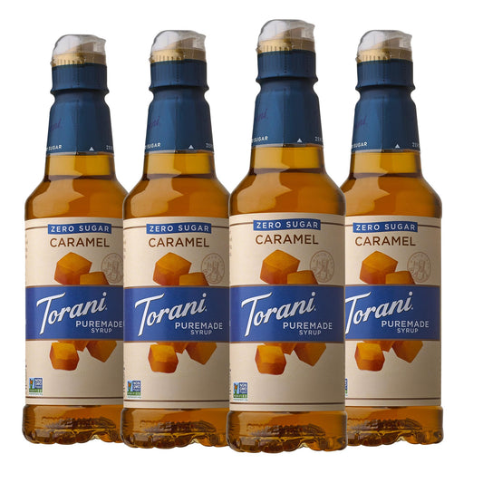 Torani Puremade Zero Sugar Syrup, Caramel