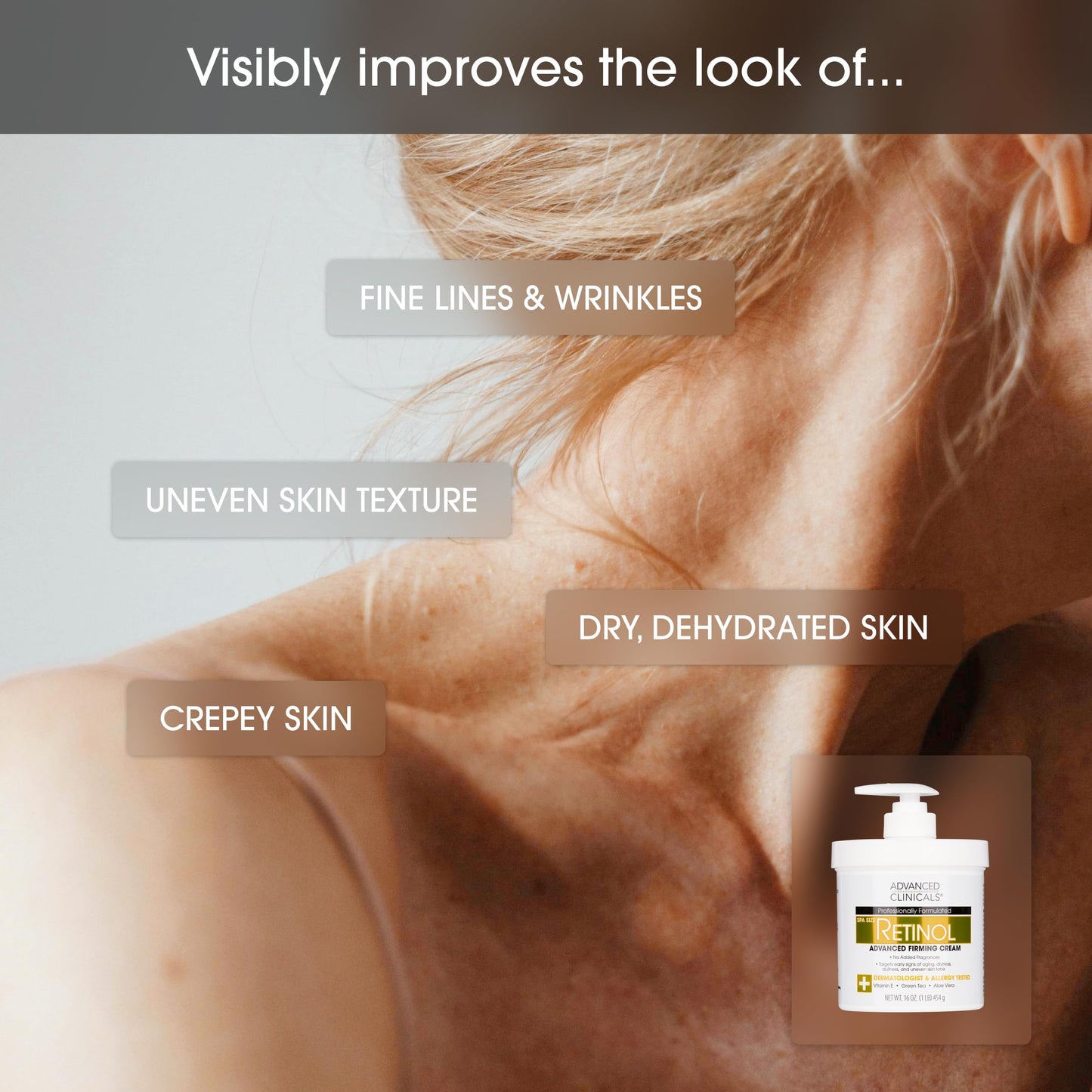 Advanced Clinicals Retinol Body Lotion + Brightening Vitamin C Lotion