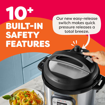Instant Pot Duo Plus 9-in-1 Multicooker for Effortless, Healthy Meals, 6 Qt