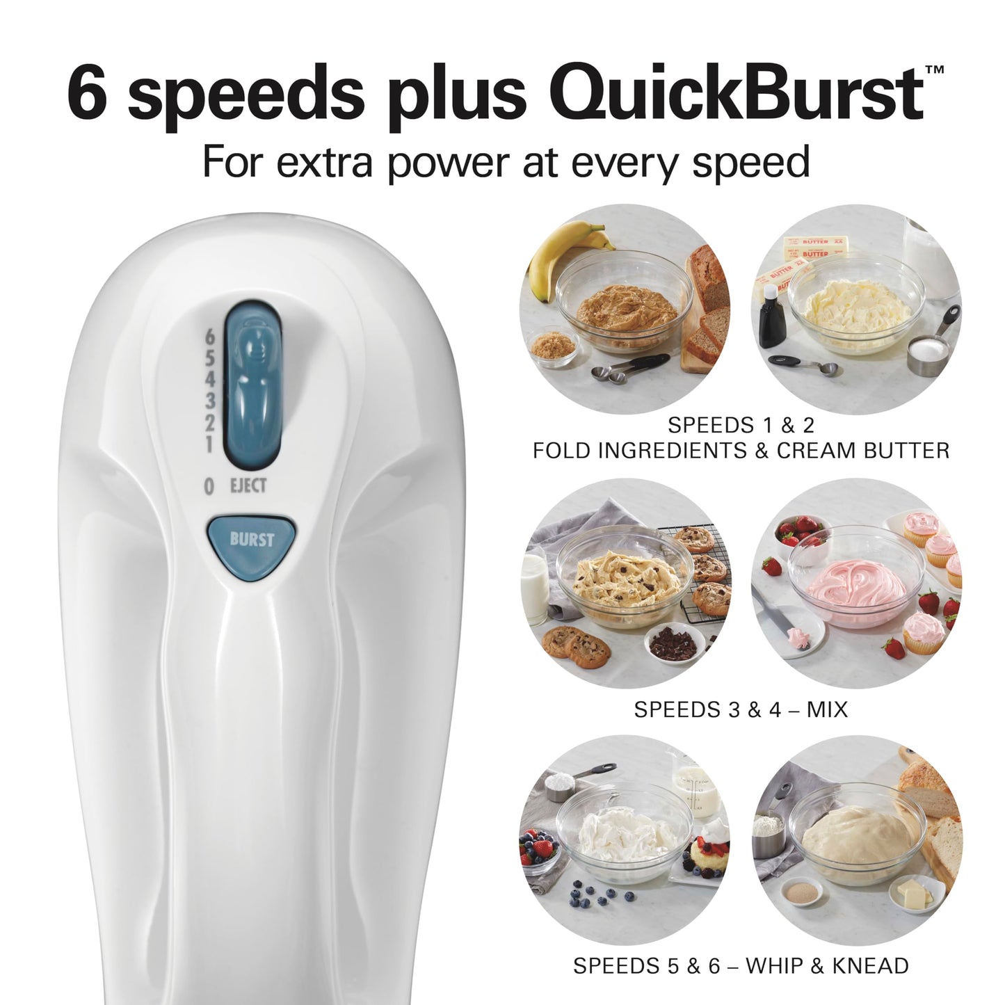 Hamilton Beach 6-Speed Electric Hand Mixer with Whisk