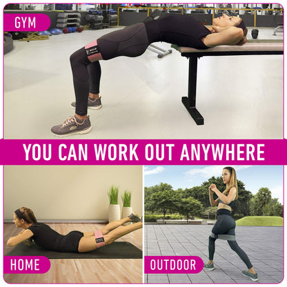 Vergali Fabric Booty Resistance Bands (Set of 4)