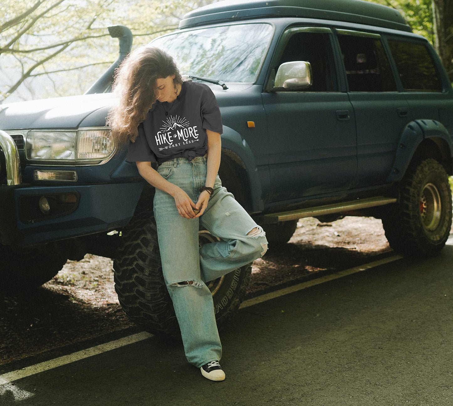 Women Hike More Worry Less Hiking Athletic Shirts